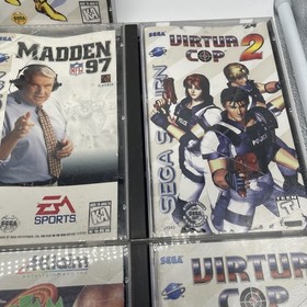 Sega Saturn Game Lot 10 Games In Total All Discs Great Shape! Boxes Have Wear!