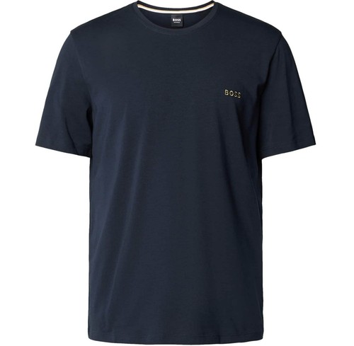 Camiseta Hugo Boss Mezcla y Combina BOSS Loungewear Algodón Cuello Redondo Camiseta en Azul
