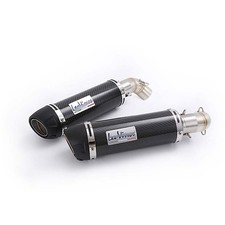 Slip For Ducati Monster 696 695 795 796 1100 Carbon Muffler Exhaust Mid Pipe