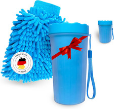 ️ Das Original Pfotenreiniger Für Hunde Mit Microfaser Handschuh, Keine Schmutzi