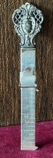 Antique Art Nouveau Hem Gauge Ruler ~ Sterlin...