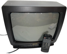 Sansui TVM1313 13" CRT TV Great for Vintage Retro Gaming w/REMOTE -USED/WORKS