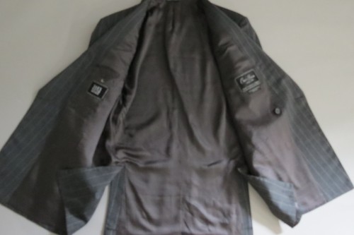 Damaged Chester Barrie Savile Row 6in2 double breasted side vent suit 42-43 R - Picture 8 of 19
