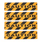  4 Pcs Non-slip Stickers Watch Your Step Caution Tape Work Safety Warning