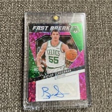 Panini Mosaic 2024-25 Baylor Scheierman RC Auto Pink Prizm /15 Celtics