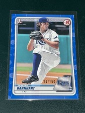 2020 Bowman Draft Hunter Barnhart BLUE /150