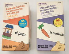 Spanish 192 Flash Cards Basic Words Cartoons Flash Card Spanish Easy learning
