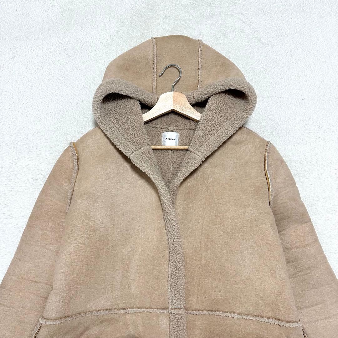 Ameri VINTAGE Shearling Sheep Mouton Coat Camel F… - image 4
