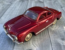 Volkswagen Karmann Ghia Vintage Tinplate MF-743 Metallic Red 1:16 Scale 25cm