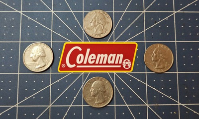 #ad Coleman Lantern Sticker quot;YELLOW BORDERquot; Edition. Collectible Stickers $3.09