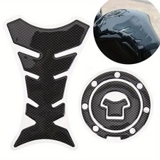 Motorcycle Tank Pad Protector Stickers Fishbone Gas Cap Decals PVC