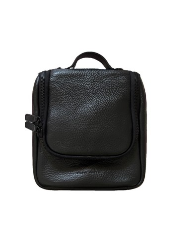 Status Anxiety | toiletry bag | Black Leather  