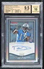 2010 Topps Chrome Bowman Rookies /25 Damian Williams BGS 9.5 GEM MINT Auto RC