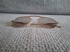 MATSUDA Aviator Sunglasses Model M3130 Brushed Gold  Light Brown 53-20