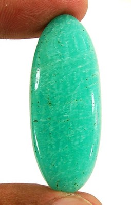 43.30 Ct Natural Green Amazonite Loose Gemstone Cabochon Wire Wrap Stone - 1796