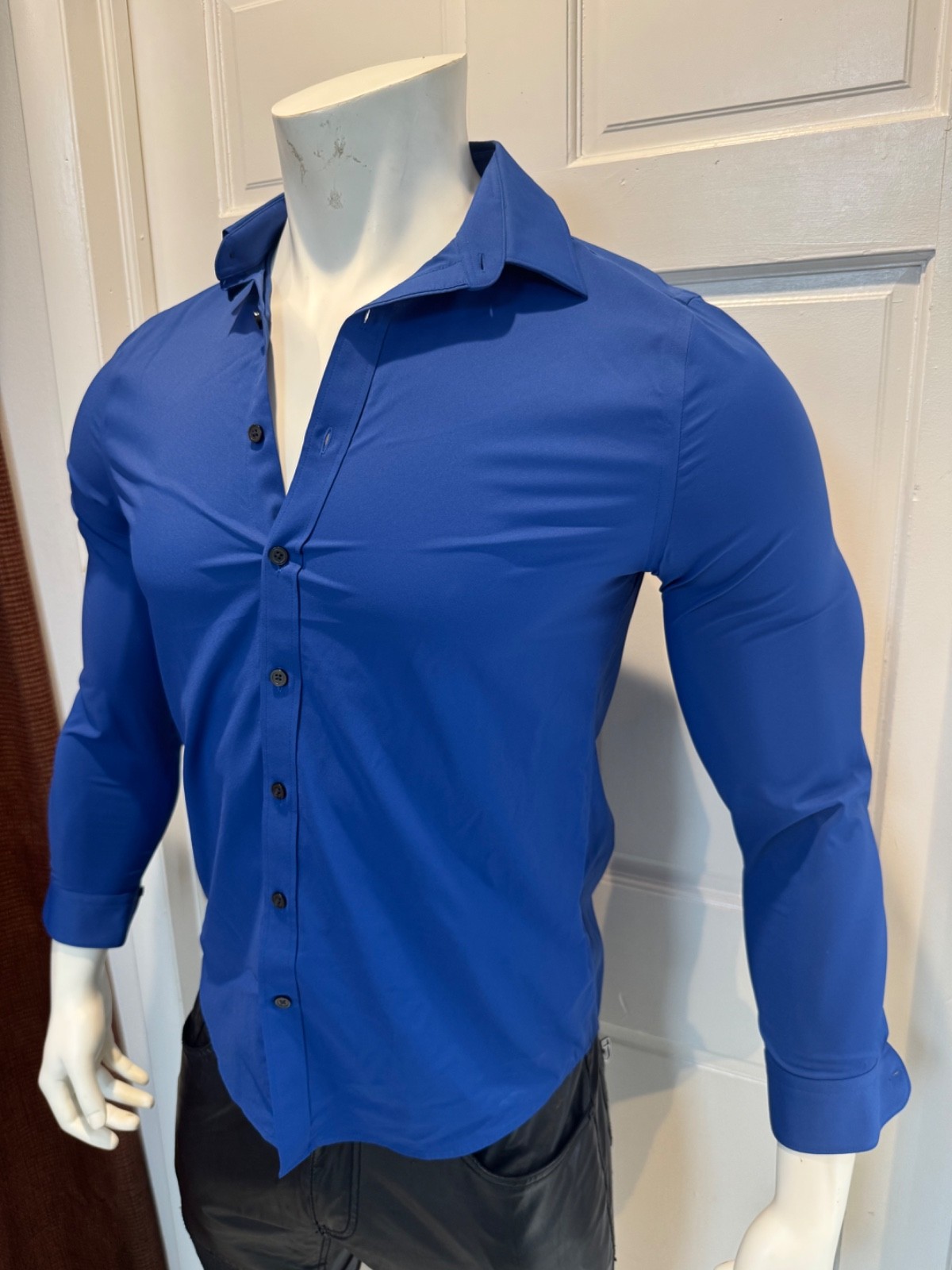 Express Performance Slim Button-Do Dress Shirt Ro… - image 5