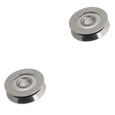 2PCS Stainless Steel Pulley 4*12*4mm SZV4-12 V-Groove Stainless Steel Pulley