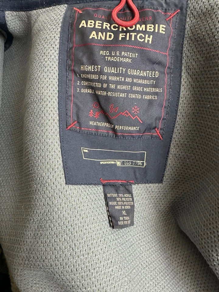 Chaleco impermeable Sherpa polar tostado vintage de Abercrombie & Fitch para hombre talla XL Foto 4 de 4