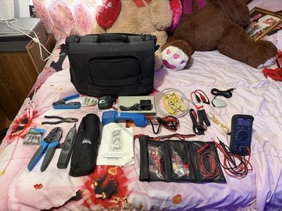 Lineman s/electrician/technician s Tool Bag With Testers And Tools Value $850