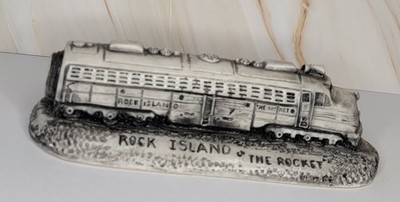 Georgia Marble Trains Gone By Figurine - Rock Island Rocket, Limited Edition