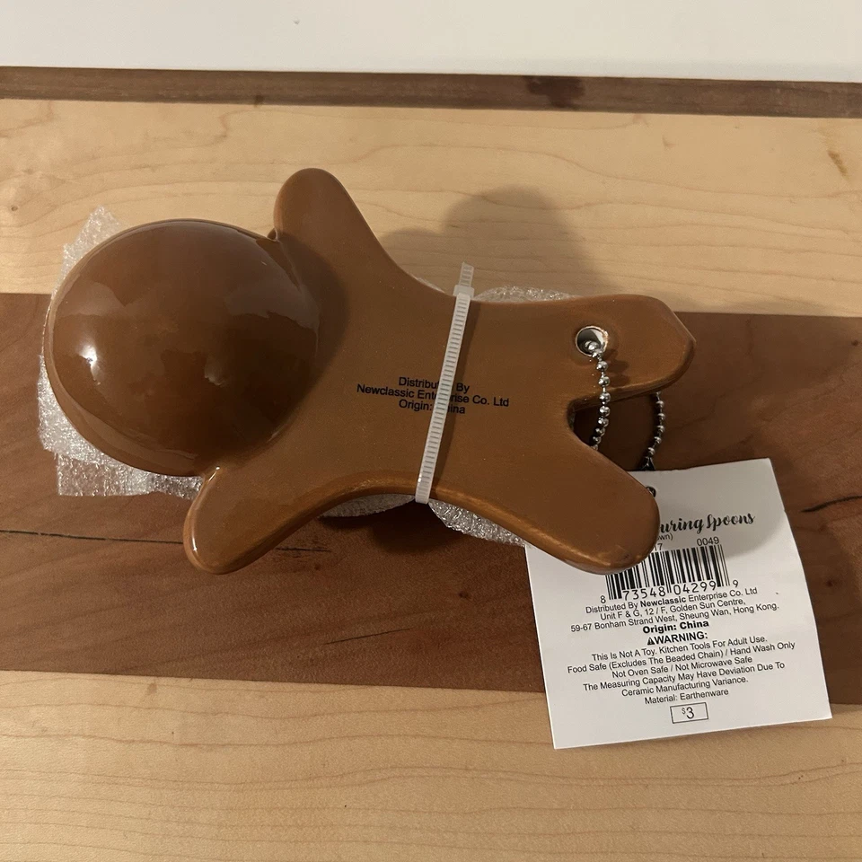 Cucharas medidoras Bullseye Playground 2025 cerámica Navidad pan de jengibre hombre Foto 3 de 4