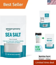Versatile Fine Ground Sea Salt, 16 oz Kosher Certified for Culinary Enthusiasts