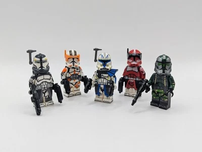Lego Star Wars Clone Commanders Fox Cody Wolffe Rex Gree Clone Wars