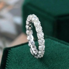 2.00Ct Round Cut Natural Diamond Eternity Eng...