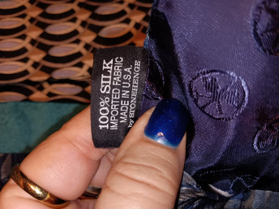 Lot Of 3 Cocktail Collection Ties 100 % Silk DRY Clean Only Each Is Gorgeous  - Image 4 of 4