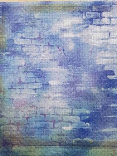 Brick Night Designer Printed AIDA Fabric. Canvas for embroidery with an appli... - Picture 1 of 1
