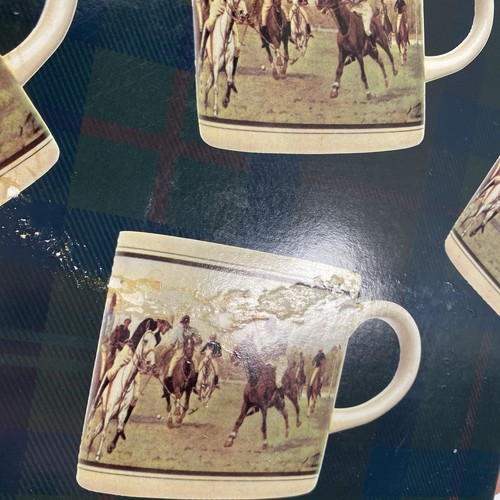 VTG Polo Ralph Lauren 1988 Sport Series Mugs Cups- Equestrian Horse Derby - Photo 17/24