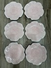 The Spring Shop 9” Pink Scalloped Ruffled Dinner Salad Plate Melamine Set Of 6