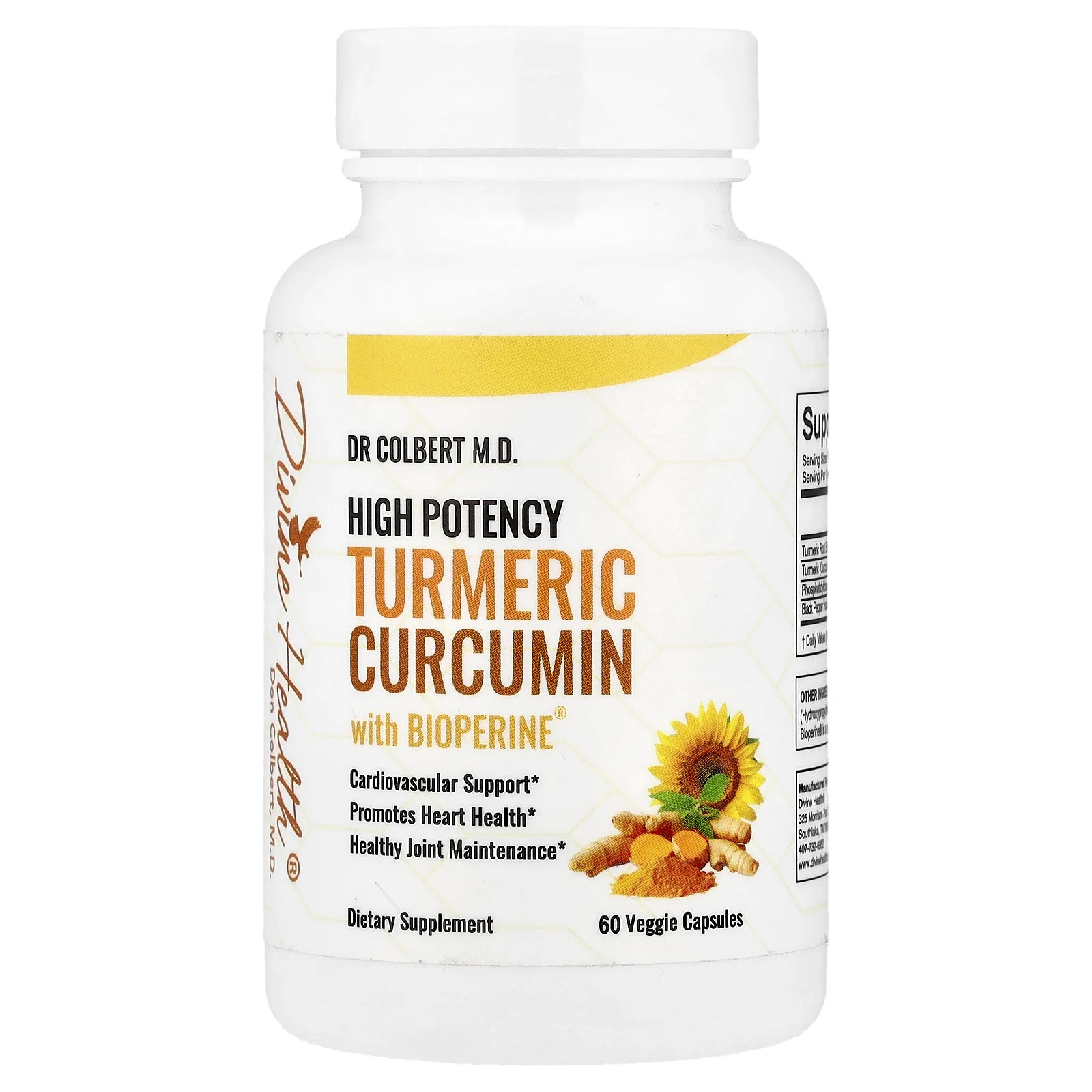High Potency Turmeric Curcumin with BioPerine , 60 Veggie Capsules
