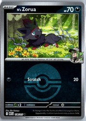 N's Zorua (Poke Ball) 136/217 Reverse Holo Common Ascended Heroes