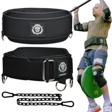2-in-1 Weightlifting Belt Dip Belt with Chain for Added Weight Training,Weig...