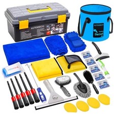 30Pcs Car Wash Cleaning Kit - Car Care Wash Tools Set Car Detailing Set with