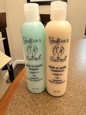 Godiva's Secret Wigs/Hairpieces Shampoo + Conditioner Step 1 & Step 2