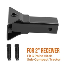 Sleeve Hitch Adapter Steel For 3 point hitch sub-compact Tractor 2" Receiver