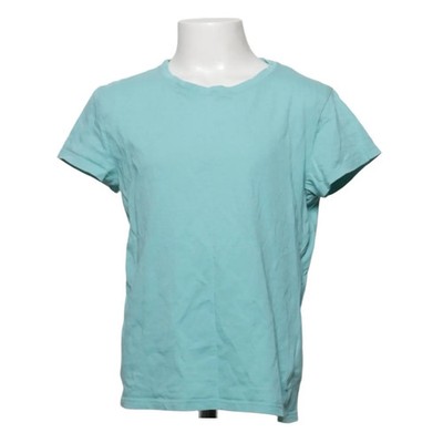 H&M, T-shirt, Größe: 134/140, Türkis, Baumwolle, Einfarbig, Unisex (Kinder) #LnJ