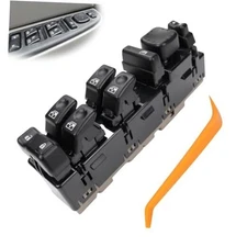  Master Power Window Switch Driver Side 15883323 with Door Lock Compatible 