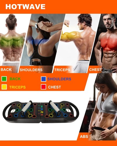 Portable Exercise Equipment with 16 Gym Accessories,20 in 1 Push Up Board Fit... - Picture 2 of 6