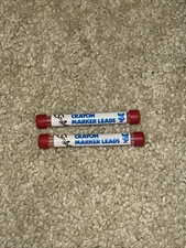 Vintage Scripto Red Crayon Marker Leads .120" 6 Pcs Made Atlanta GA Model G920