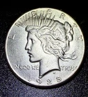 1928 P PEACE SILVER DOLLAR **KEY DATE** (HIGH GRADE) Natural Toning NO RESERVE