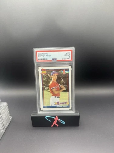 1991 Topps - Chipper Jones #333 (RC) PSA 8