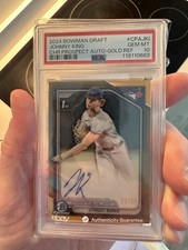 2024 Bowman Draft-GOLD REF. Chrome Prospect Autographs Johnny King #CPA-JKI SSP