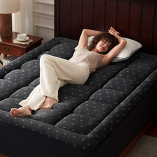 California King Memory Foam Mattress Topper Pillow Top 8-21 Deep Pocket