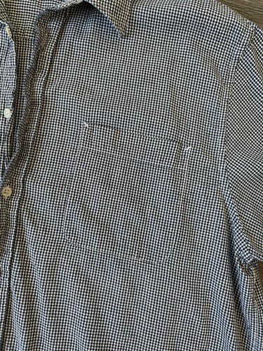 Structure Shirt Men's XL Blue Modern Fit Pocket Short Sleeve Collared Button-Up - Picture 2 of 4