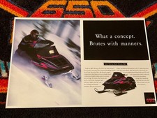94 POLARIS INDY STORM 800 Snowmobile Poster vintage sled BRUTE