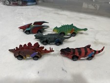 Pullback Dinosaur Car Set   5 Realistic Dinosaur Vehicles No Batteries 