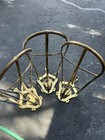 Lot Of 3 English Horse Saddle Wall Rack Solid Brass Nice Condition 21”x10” — photo 6